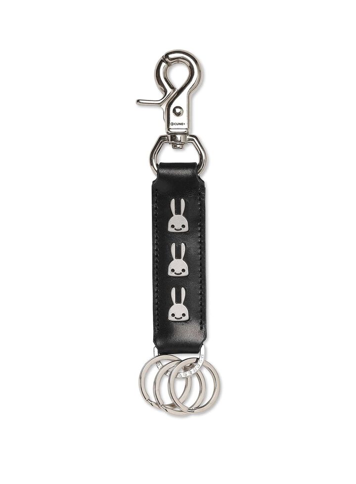 Leather Studs Keychain U3,, medium