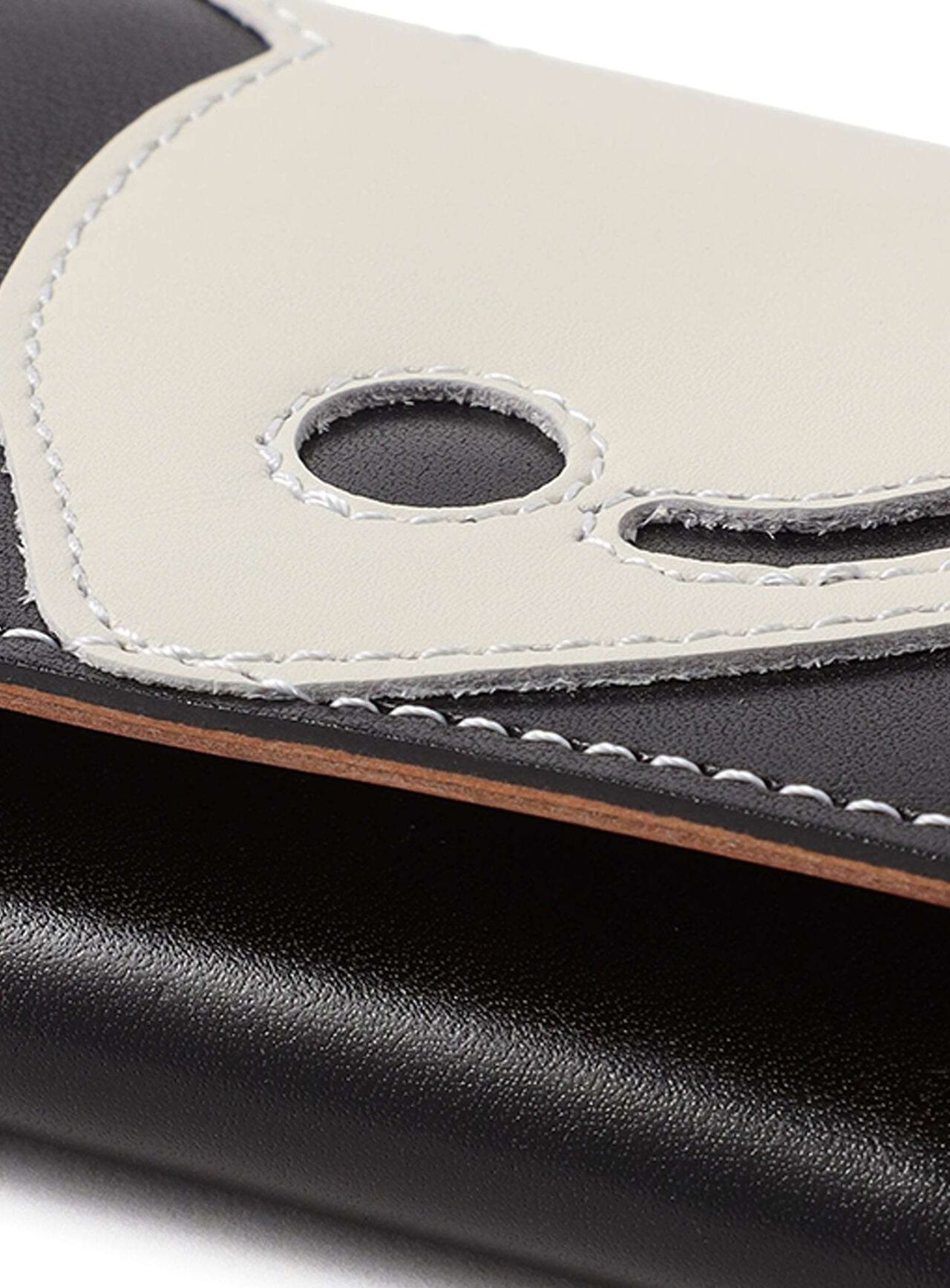 Leather Tri-Fold Wallet,BLACK, large image number 3