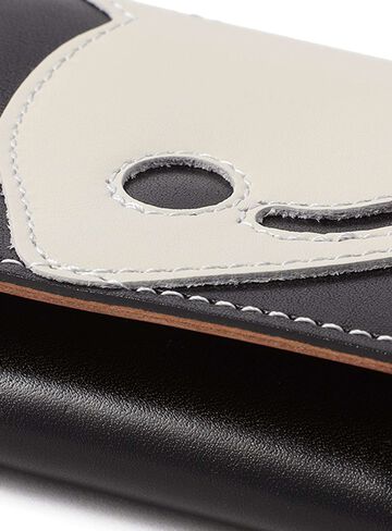 Leather Tri-Fold Wallet,BLACK, small image number 3