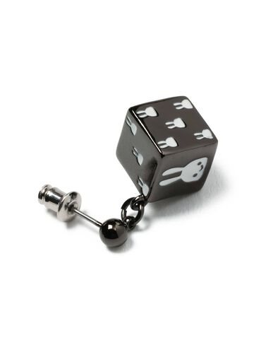 Dice Earring 1P,BLACK, small image number 2
