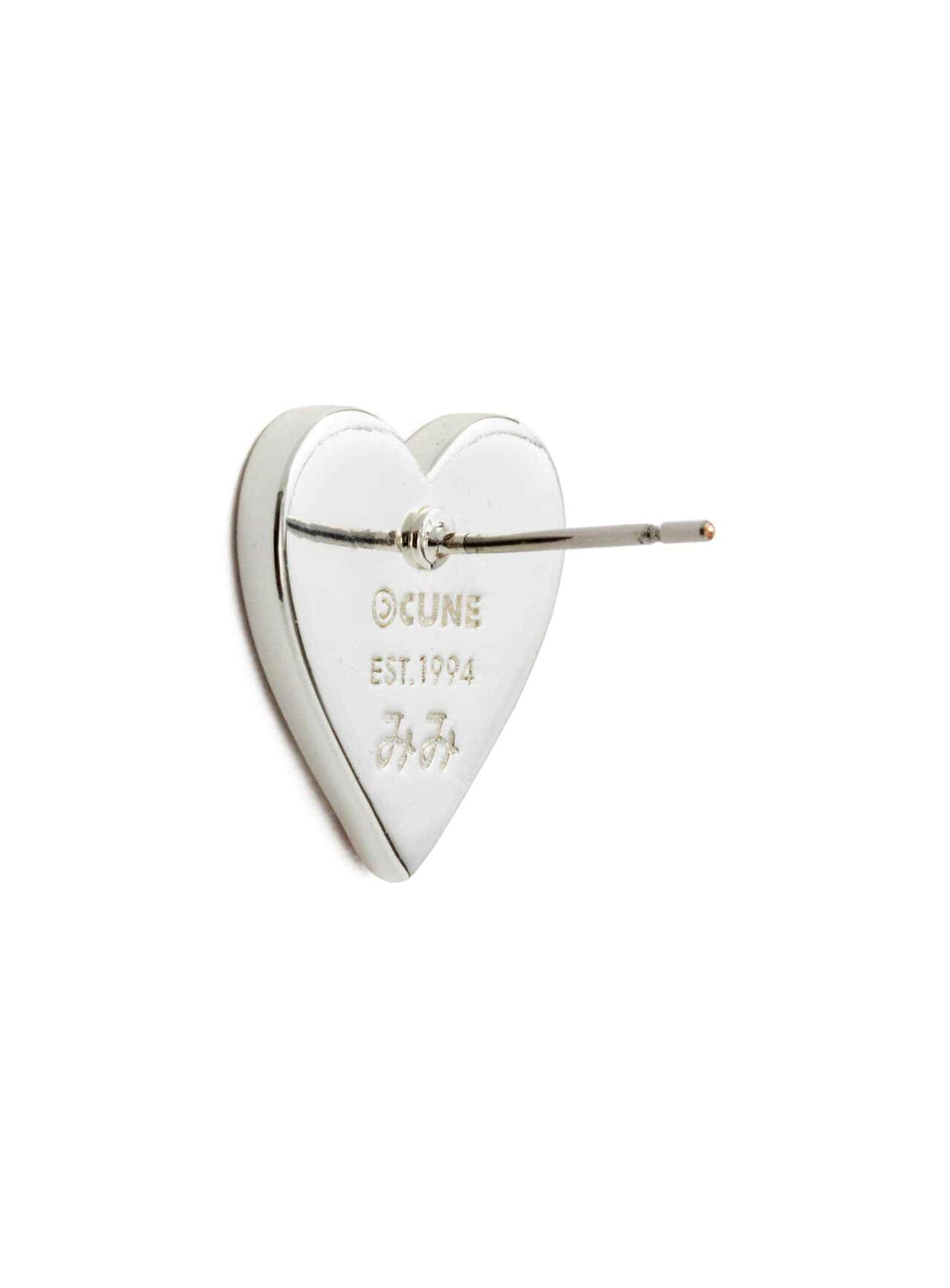 Heart Bunny Earrings,BLACK, large image number 2