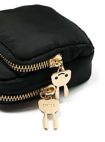 Cute-Inspired Shoulder Mini Pouch Set (2 Pieces),BLACK, small image number 3