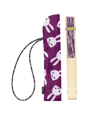 Bamboo & Cloth Fan,PURPLE, small image number 8