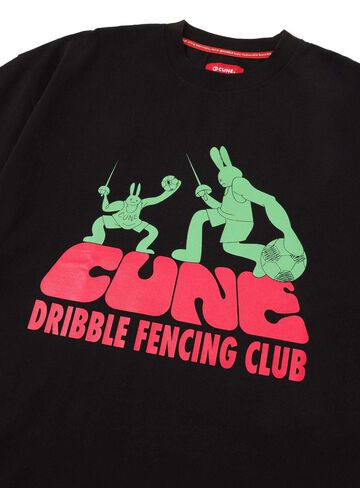 Big Tee CUNE Dribble Fencing Club,BLACK, small image number 4