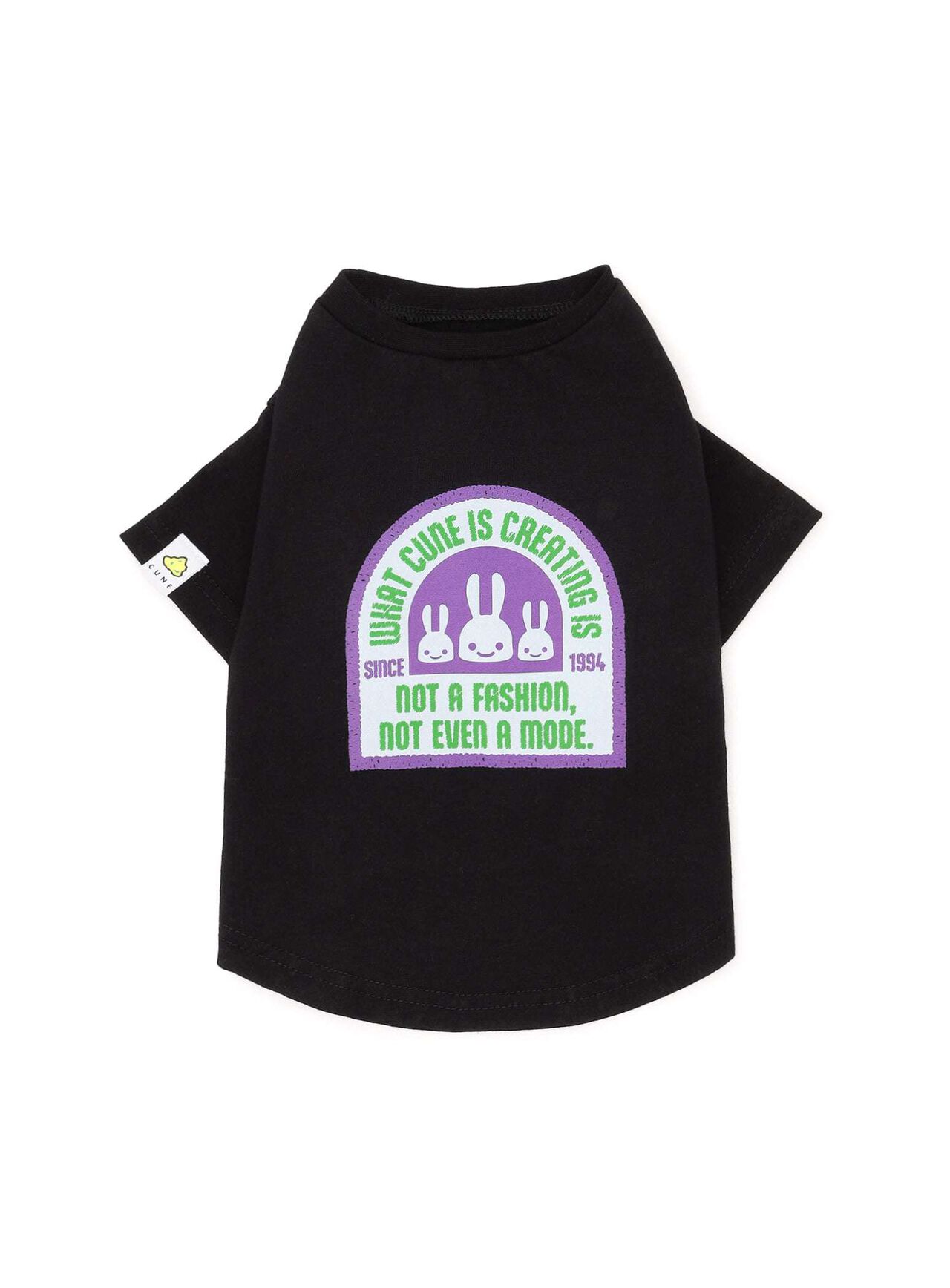 Dog and Human S/S Tee with Patch,BLACK, large image number 0
