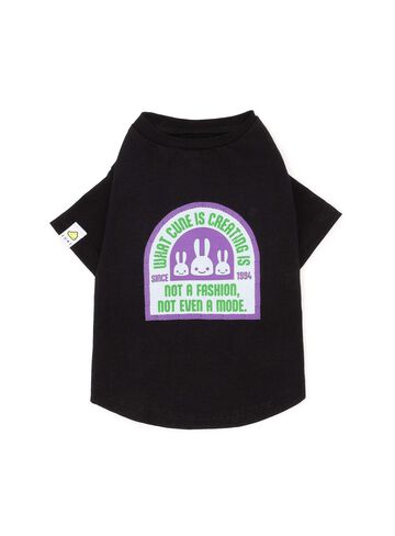 Dog and Human S/S Tee with Patch,BLACK, small image number 0