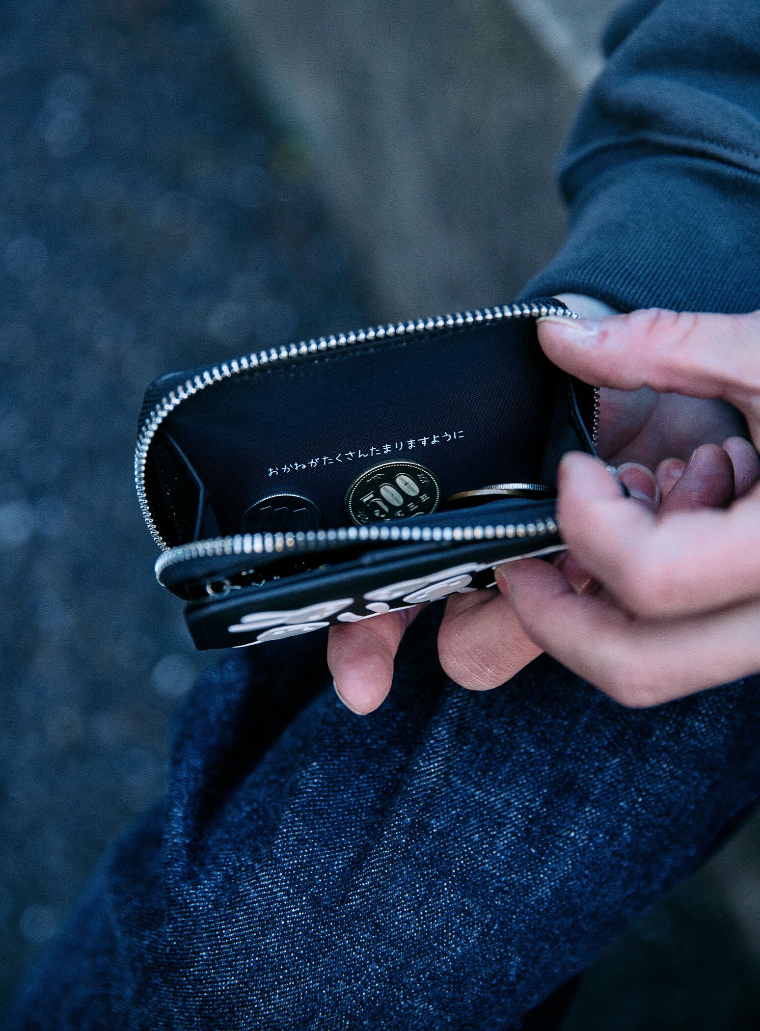 Plastic-style printed key & coin case