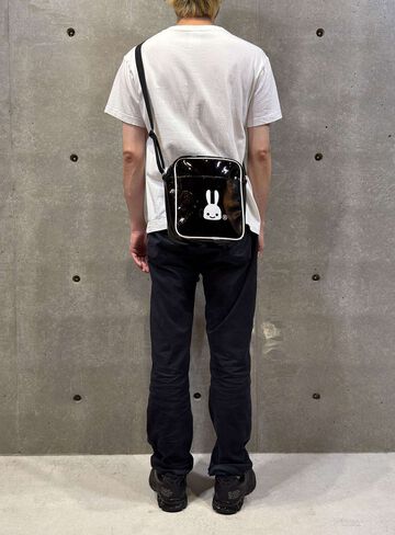 Enamel Shoulder Bag,BLACK, small image number 5