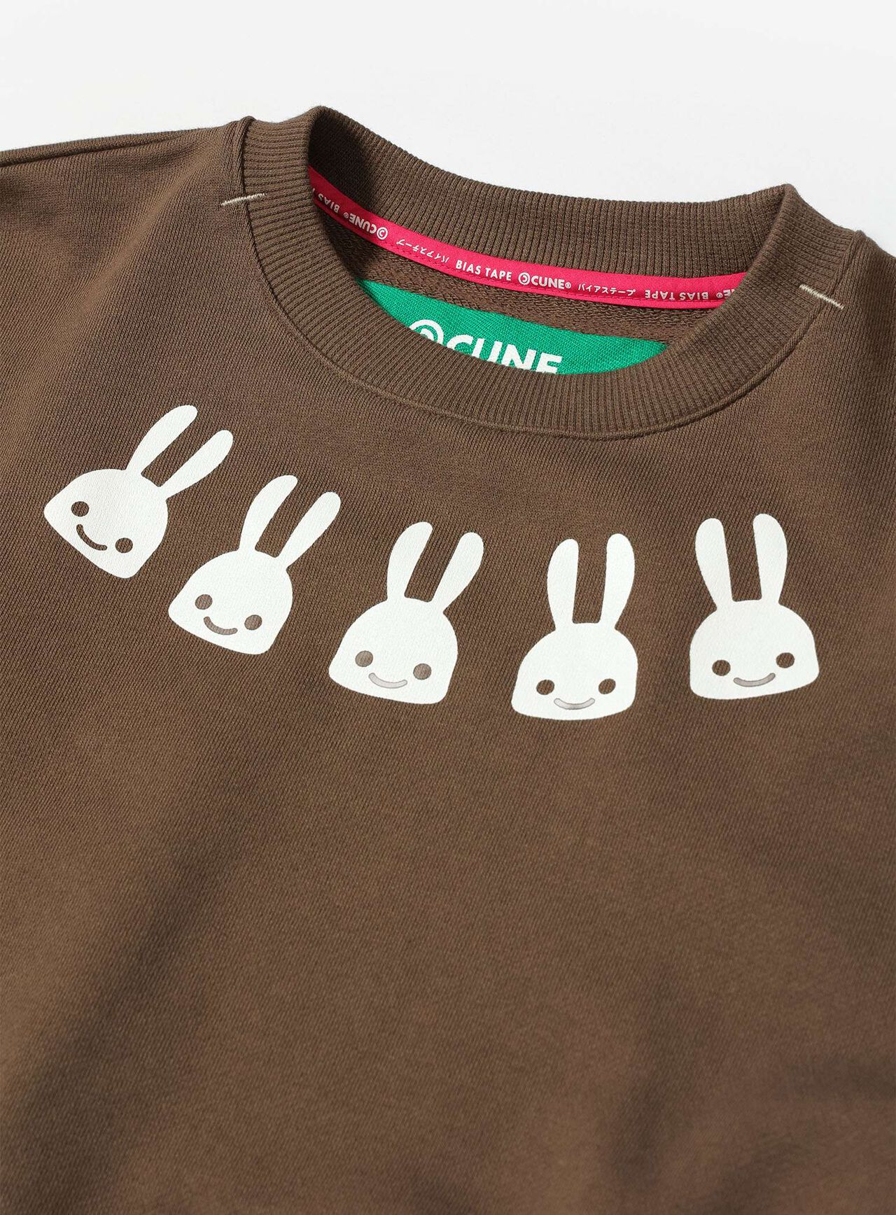 Wide Crew Neck Sweatshirt,BLACK, large image number 2