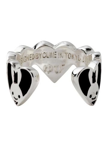Heart Bunny Ring,BLACK, small image number 2