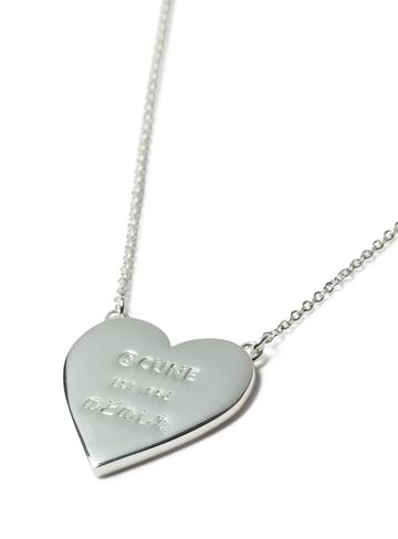 Heart Bunny Necklace,BLACK, small image number 3