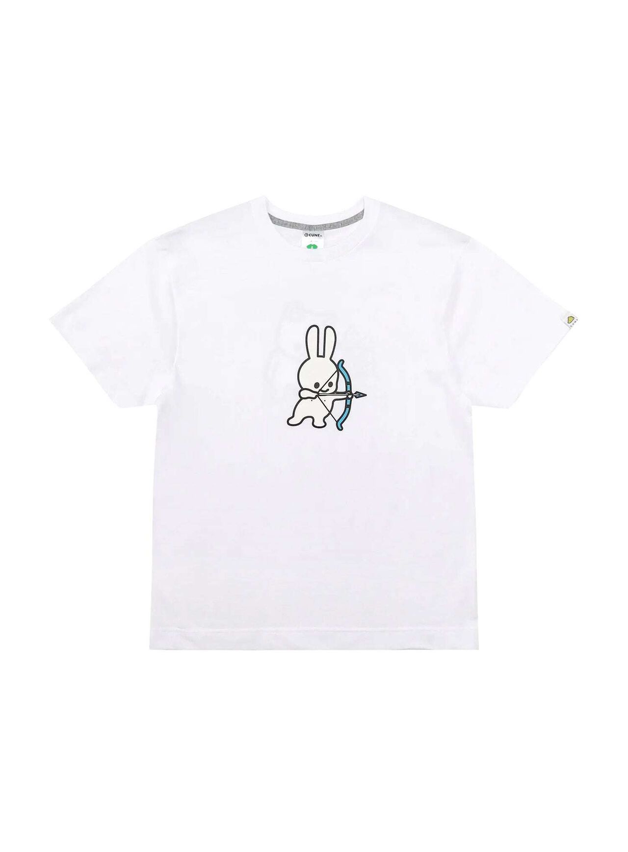 S/S Tee Bow and Shield,WHITE, large image number 0