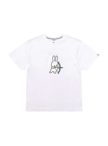 S/S Tee Bow and Shield,WHITE, small image number 0