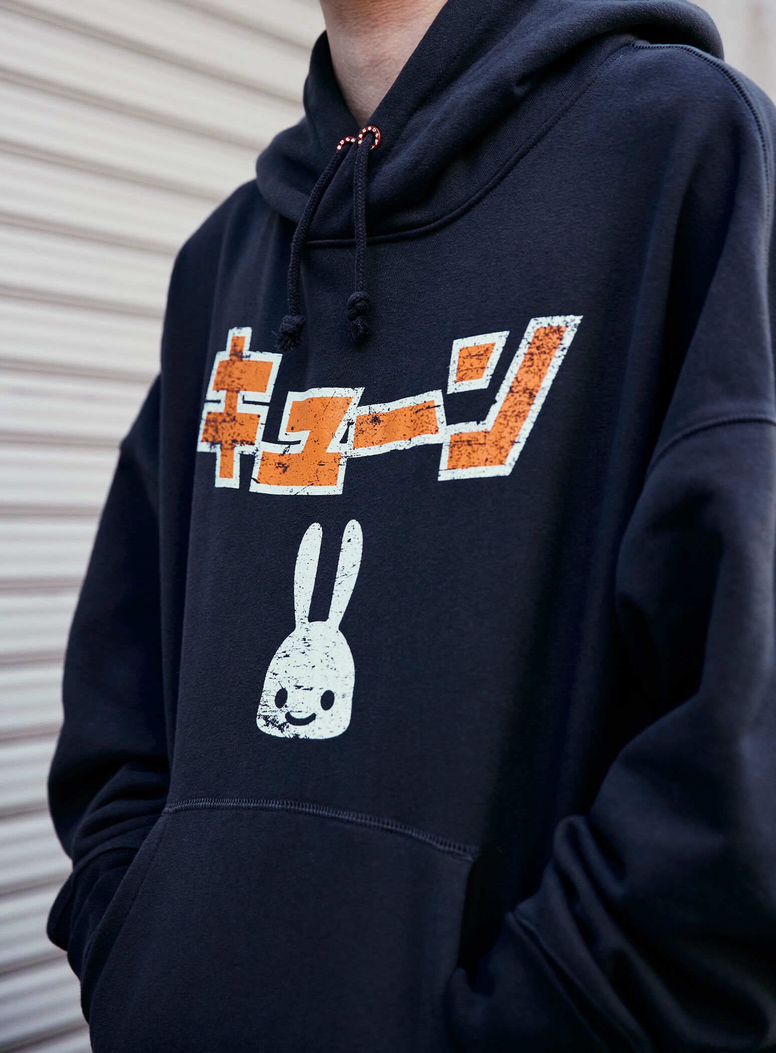 トップス UneUne big hoodie (mini kincyaku set) Pink Oversized Zip Up Hoodie with Black Lace Up | Minga London