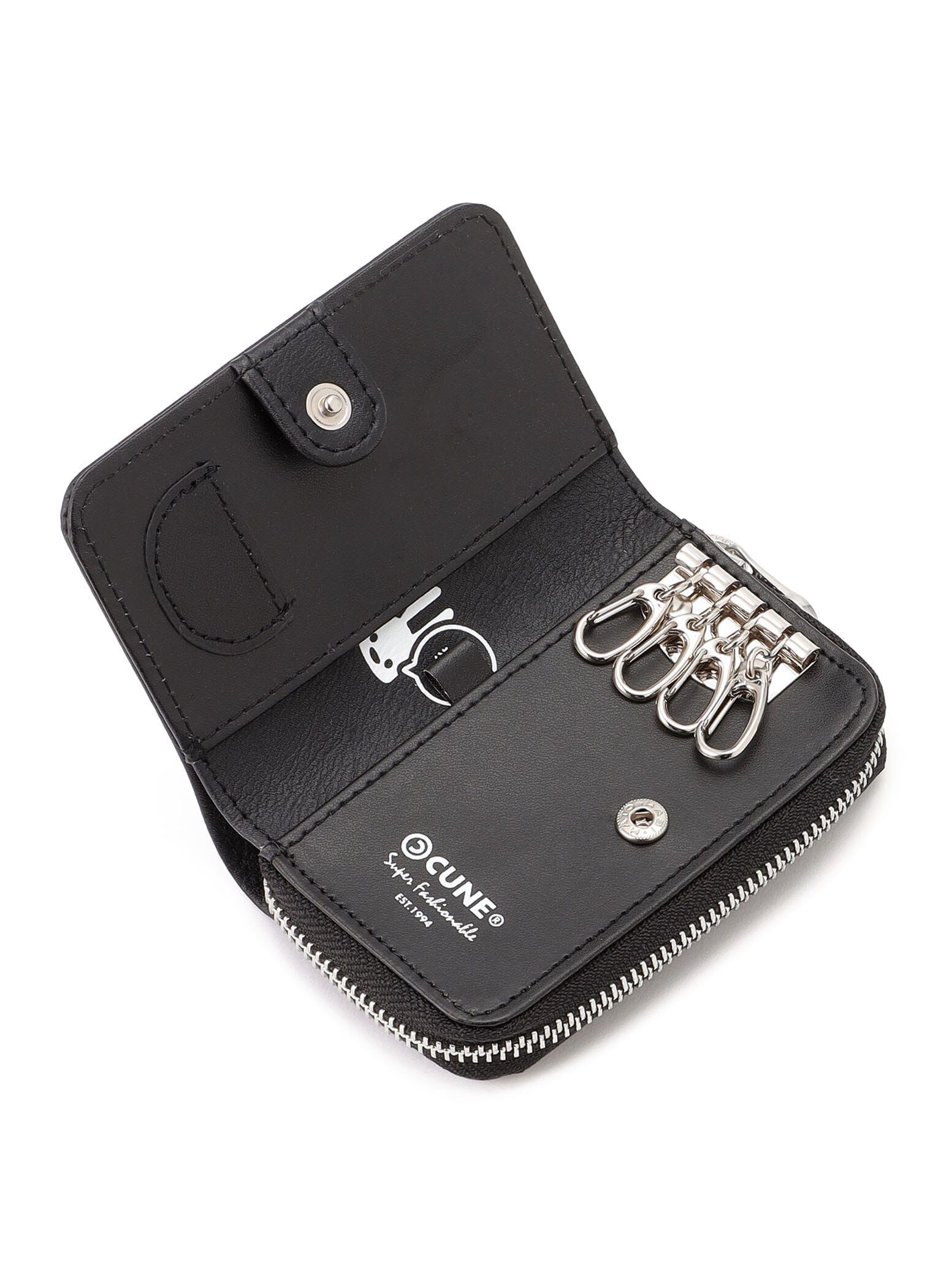 Plastic-style printed key & coin case