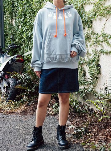 Layered Pocket Wide Pullover Hoodie,, small image number 7