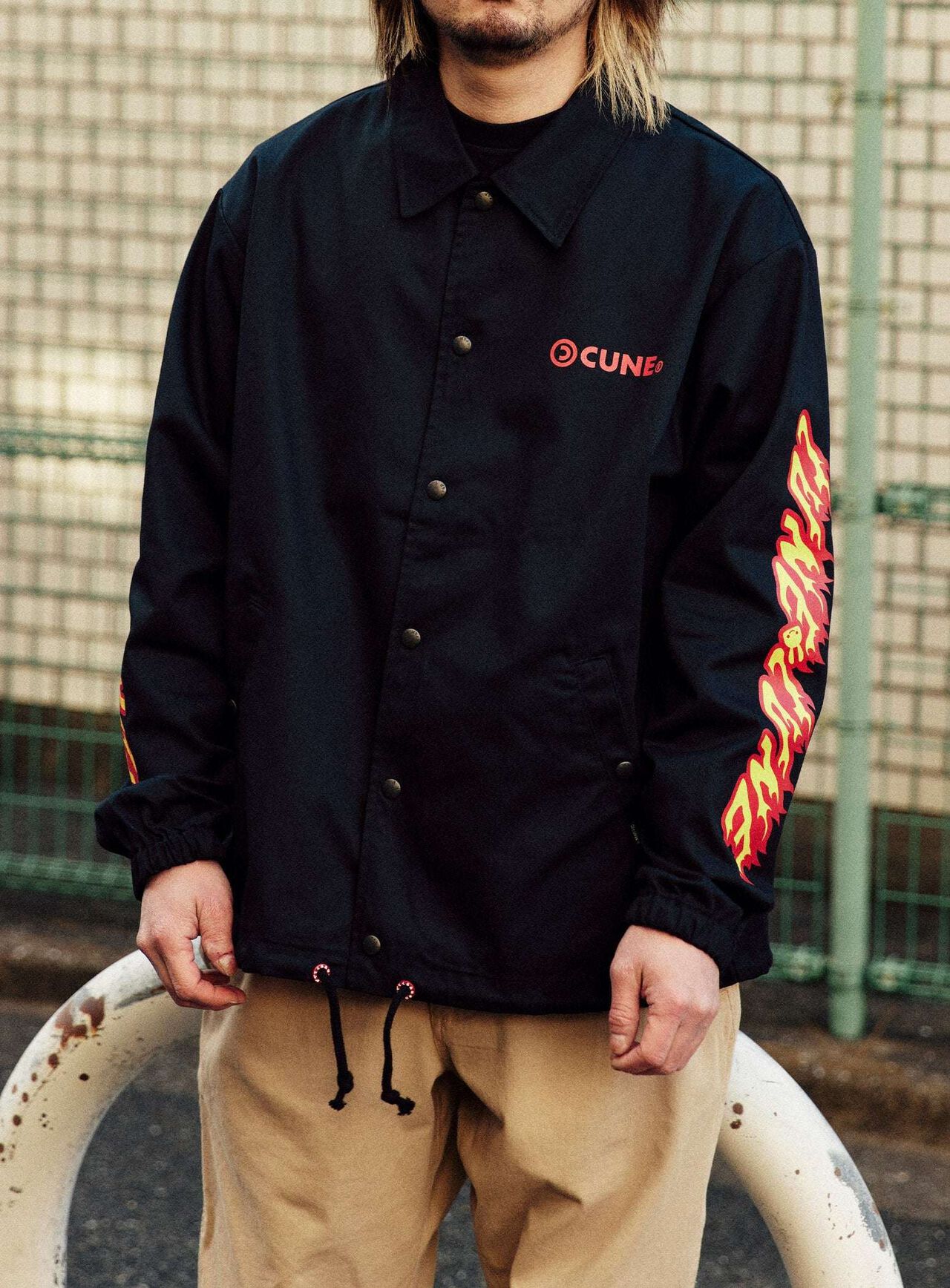 Twill Coach Jacket Fire,, large image number 6