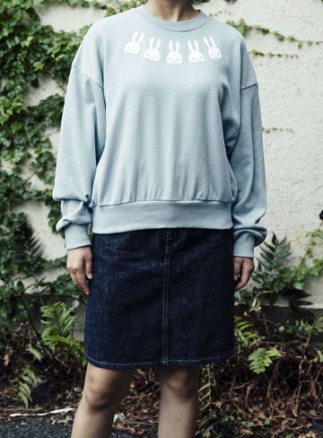 Wide crew neck sweatshirt,, small image number 9