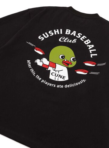 Big Tee Sushi Baseball Club,BLACK, small image number 5
