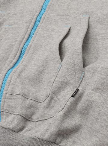 Layered Pocket Wide Full Zip Hoodie,, small image number 3