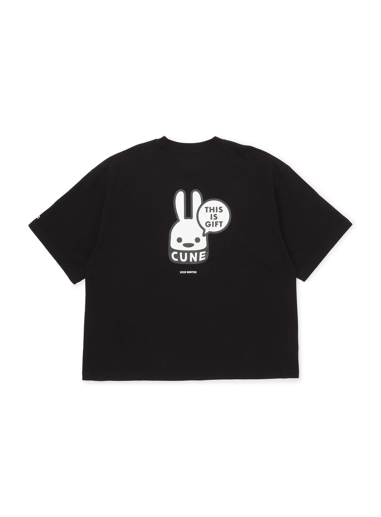 PTGC 2025 WINTER Big Tee - This is a Gift,BLACK, large image number 0