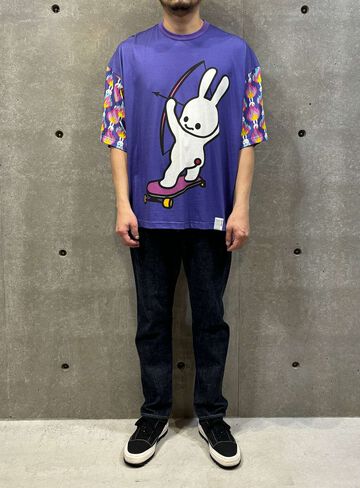 SK8BOW Big T-Shirt,PURPLE, small image number 5