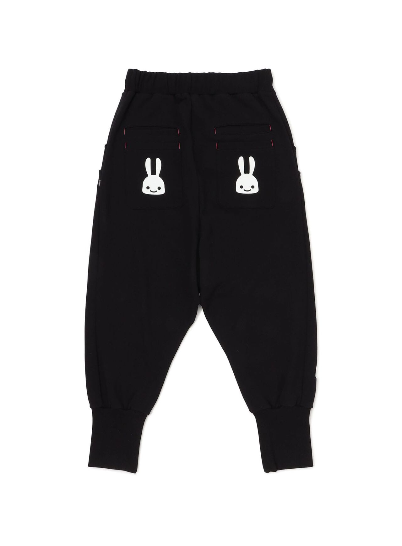 Layered Pocket Sarouel Pants,BLACK, large image number 1