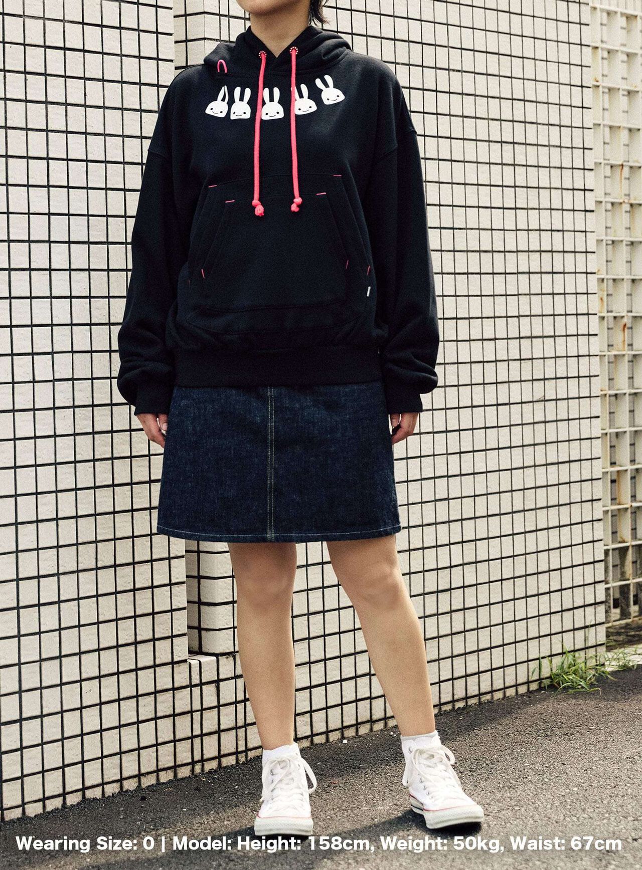 Layered Pocket Wide Pullover Hoodie,BLACK, large image number 7