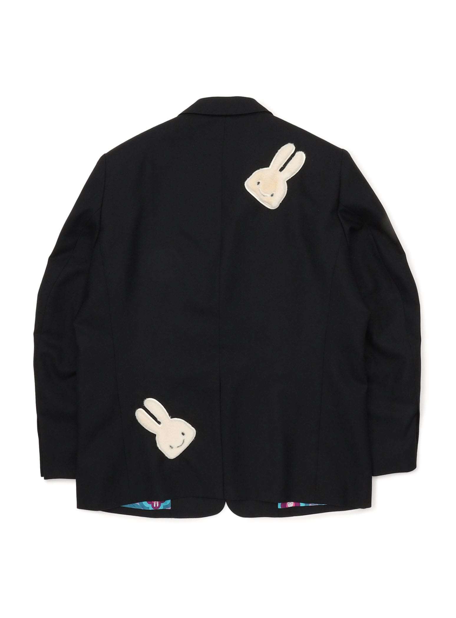 Wool Gabardine 2-Button Tailored Jacket