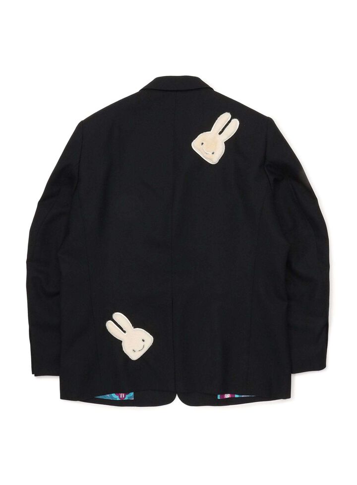 Wool Gabardine 2-Button Tailored Jacket,, medium