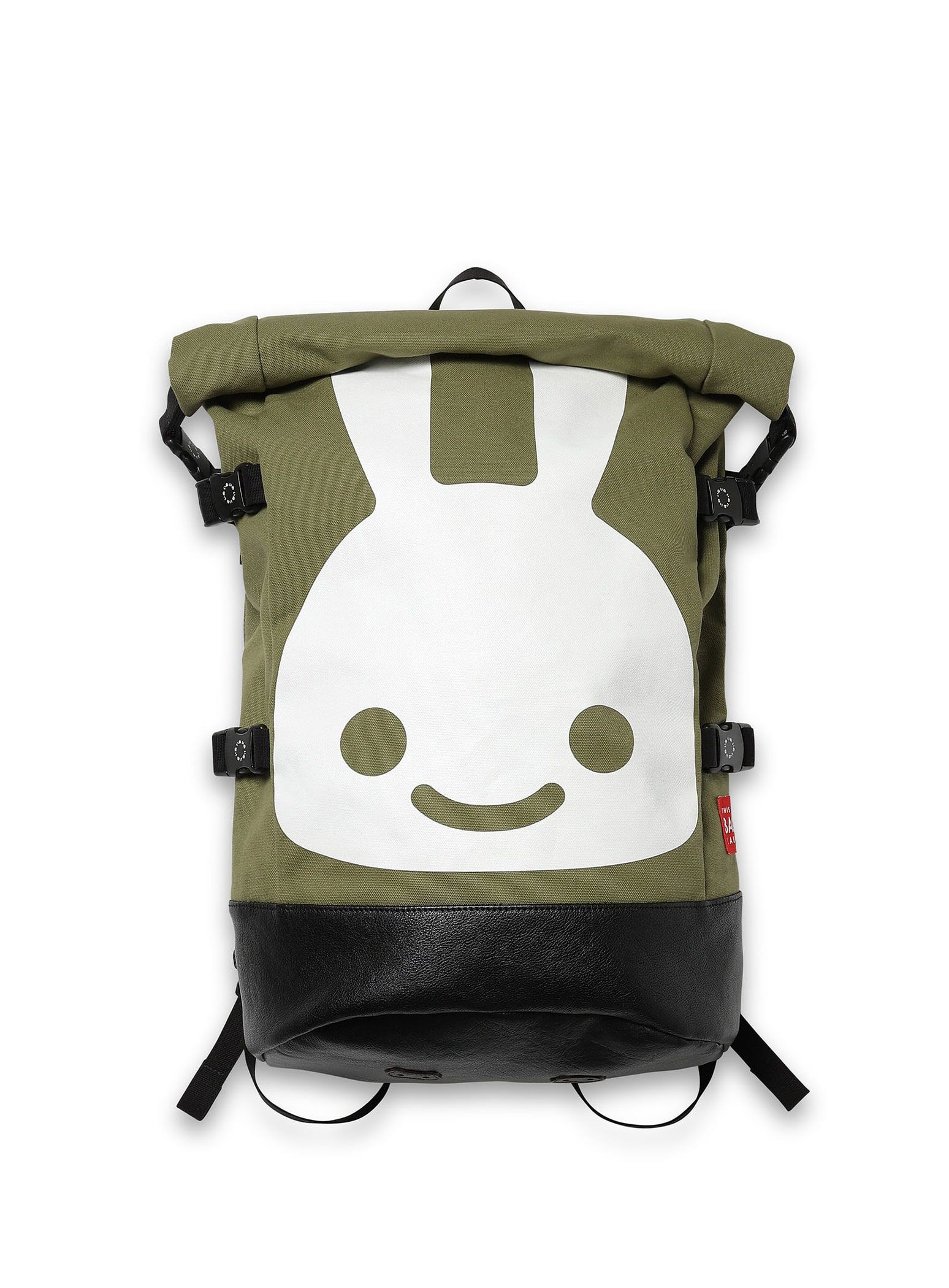 Bottom Leather Roll Backpack