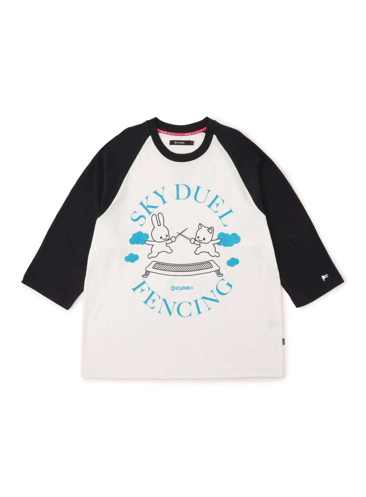 Raglan T-Shirt SKY DUEL FENCING,WHITE, large image number 0