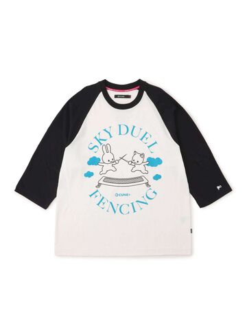 Raglan T-Shirt SKY DUEL FENCING,WHITE, small image number 0