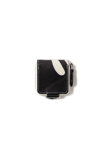 Leather Extra Small Wallet,BLACK, small image number 1