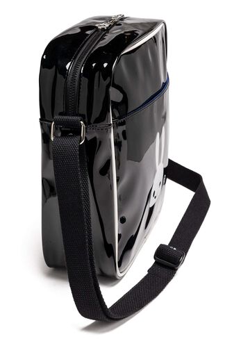 Enamel Shoulder Bag,BLACK, small image number 1