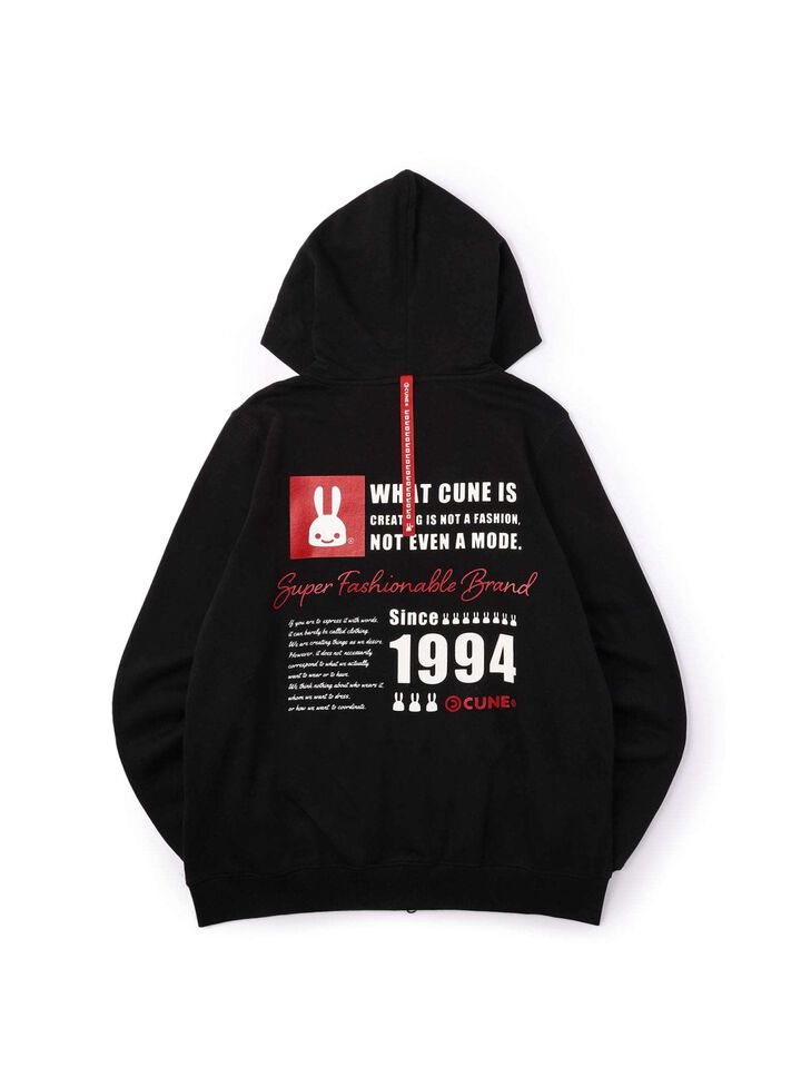 CUNE ZIP PARKA Square Text,, medium