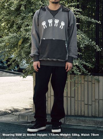 Layered Hoodie,C.GRAY, small image number 6