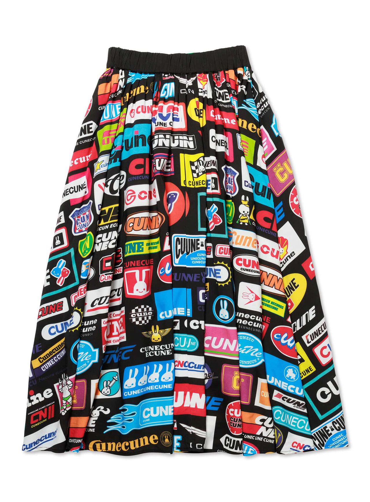 Racing Logo Long Gathered Skirt,, large image number 0