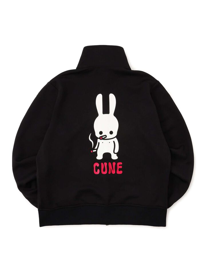 Stand Zip Jersey: Tobacco and Bunny,, medium