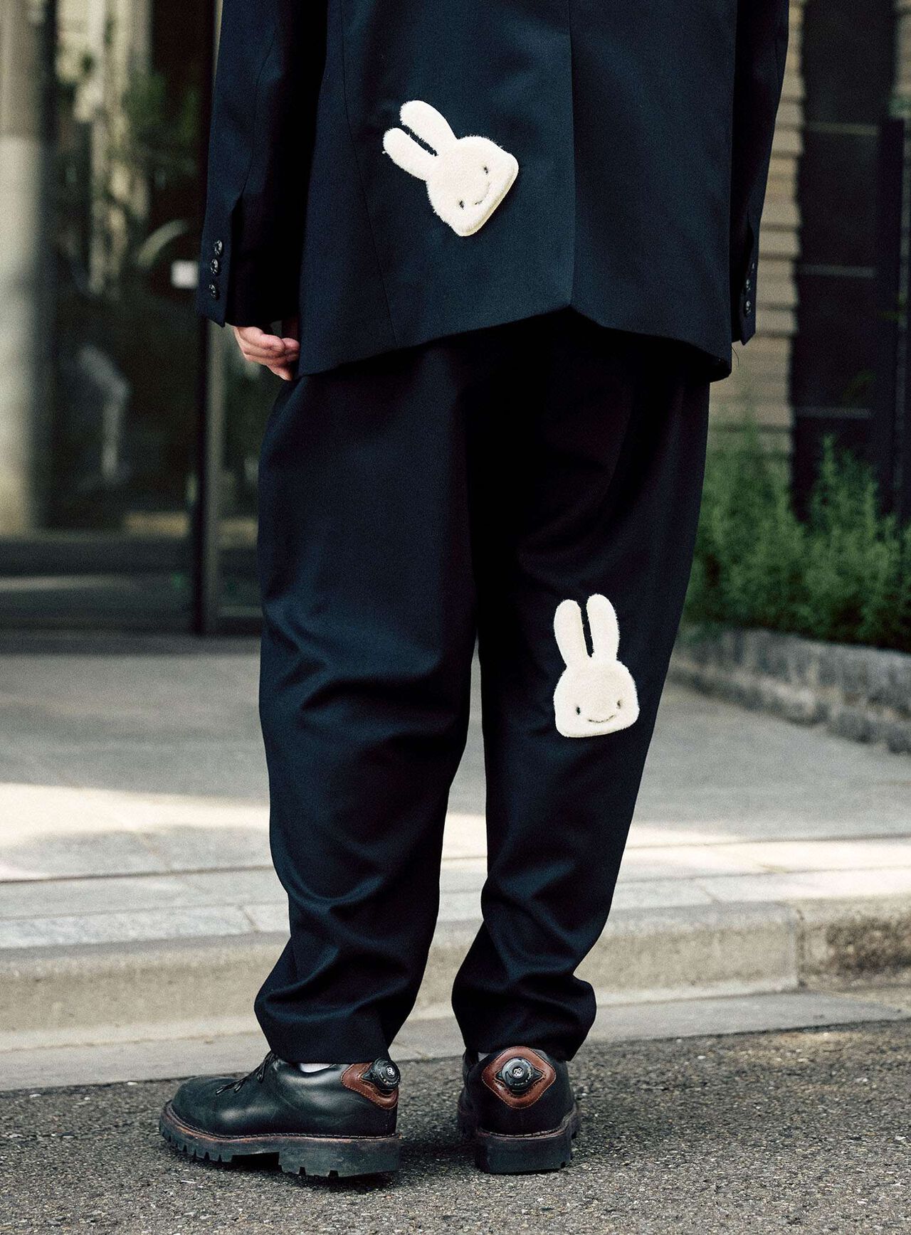 Wool Gabardine Wide Slacks,, large image number 7