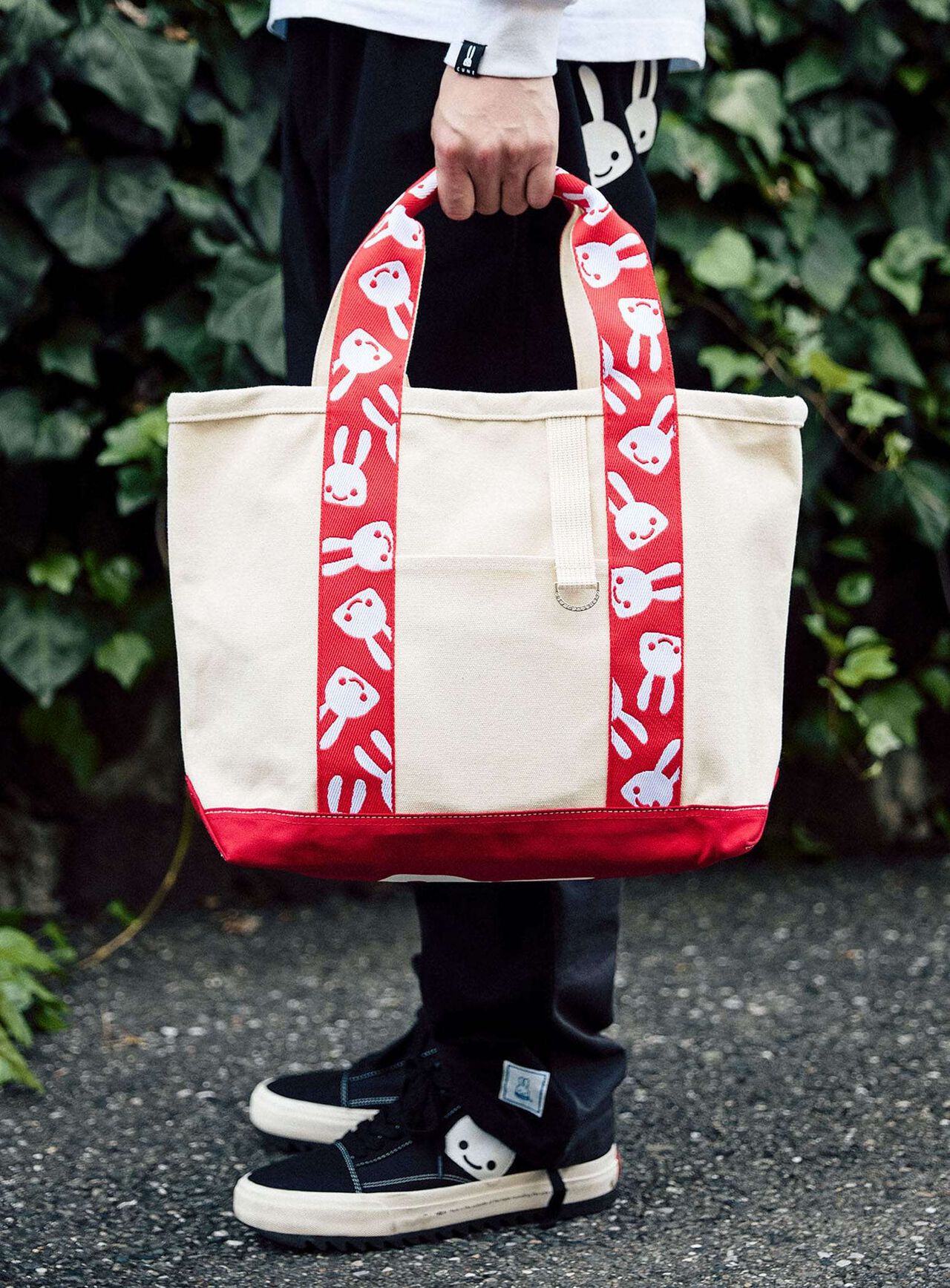 Rabbit Tape Tote Bag,ONE, large image number 7