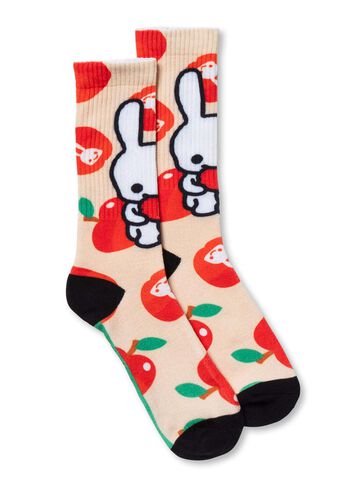 Printed Socks Apple,NATURAL, small image number 1