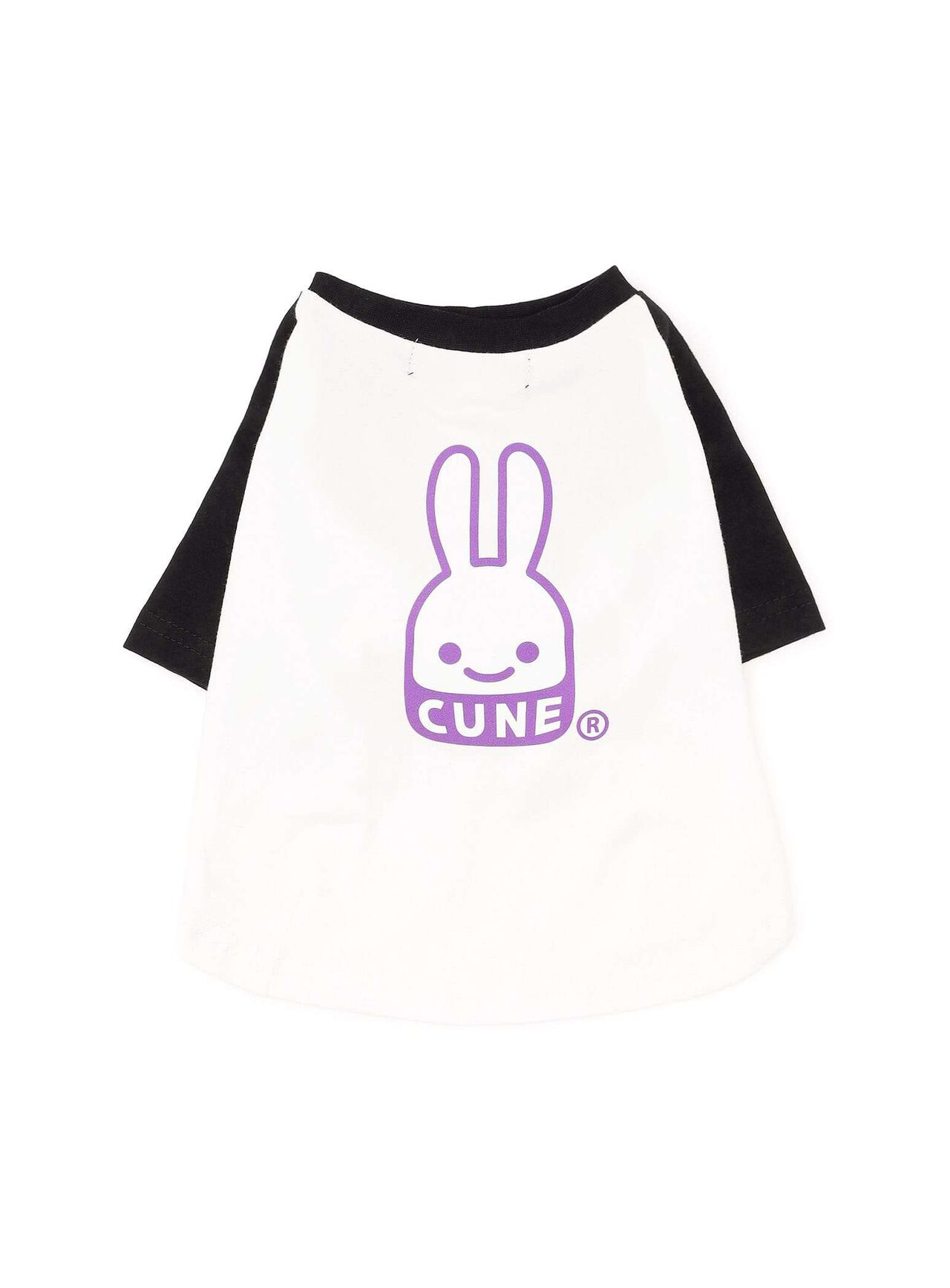 Dog and Human Raglan T-Shirt - CUNE Rabbit,WHITE, large image number 0