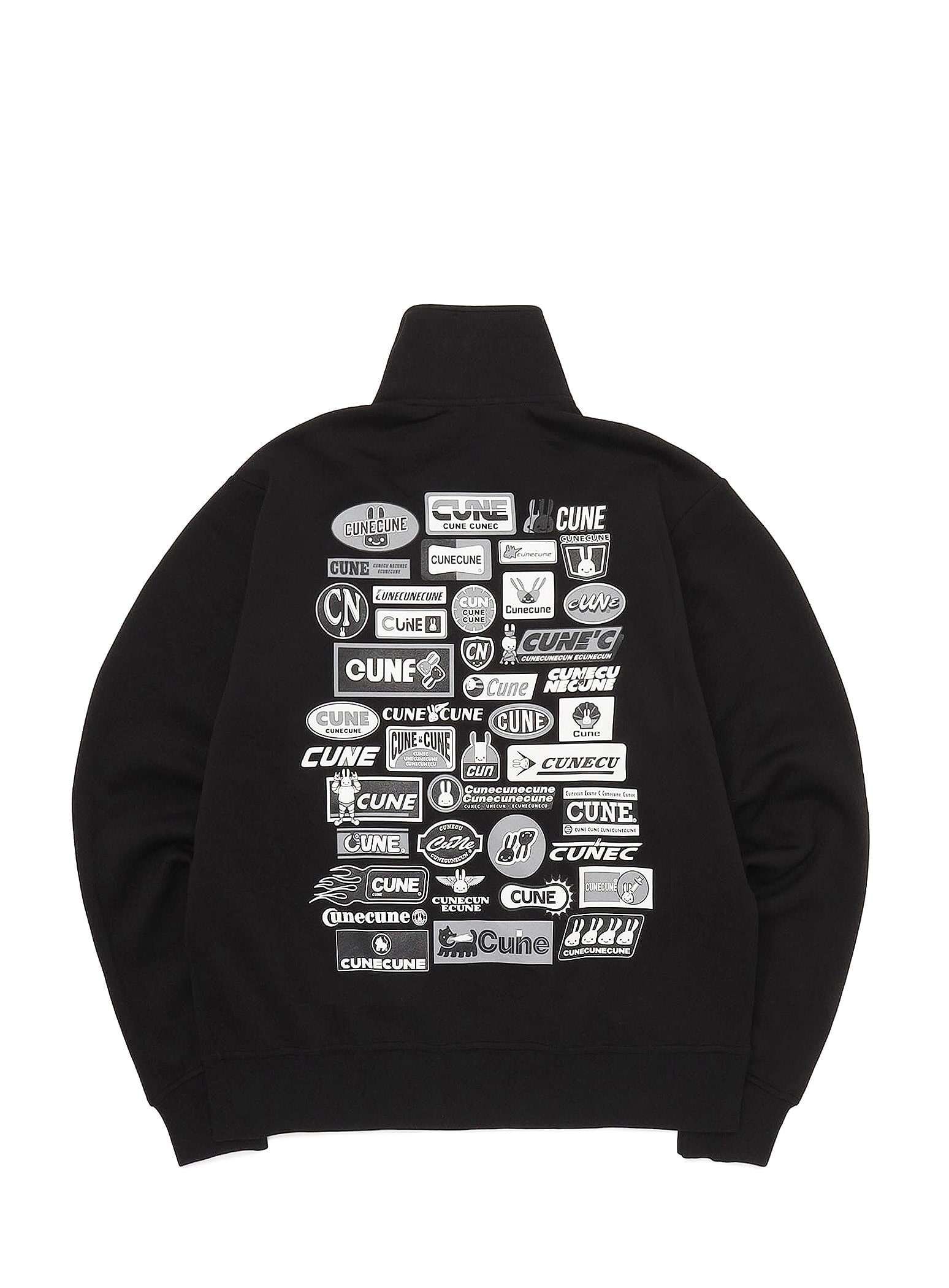 Stand Zip Jersey Monochrome Logo