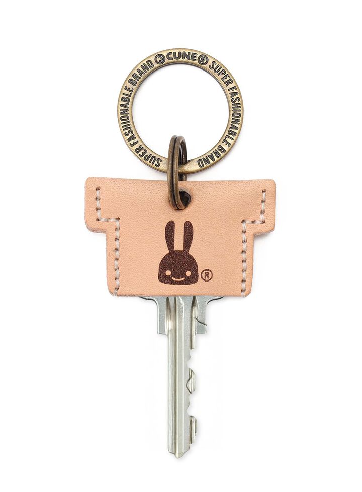 Leather T-Shirt Key,, medium