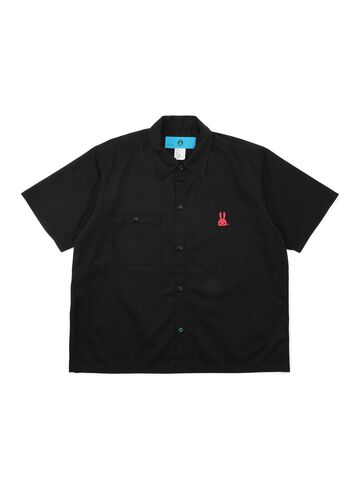Short Sleeve Work Shirt - Text Design,, small image number 1