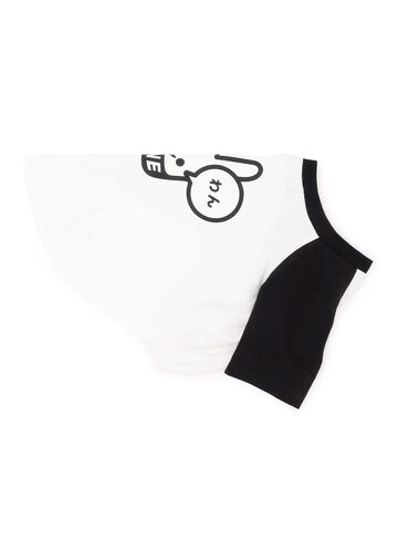 Dog and Human Raglan T-Shirt - Woof,WHITE, small image number 2