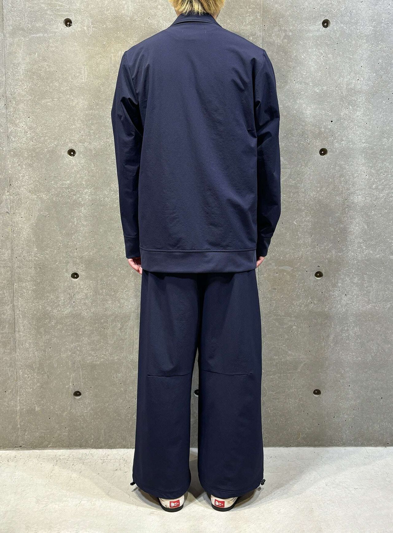 Sporty Wide Slacks,BLACK, large image number 6