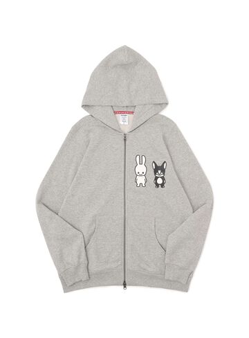 CUNE ZIP PARKA Boston Terrier,GRAY, small image number 0