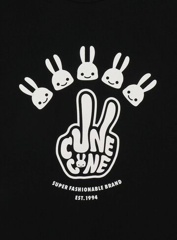 S/S Tee Finger,Khaki, small image number 4